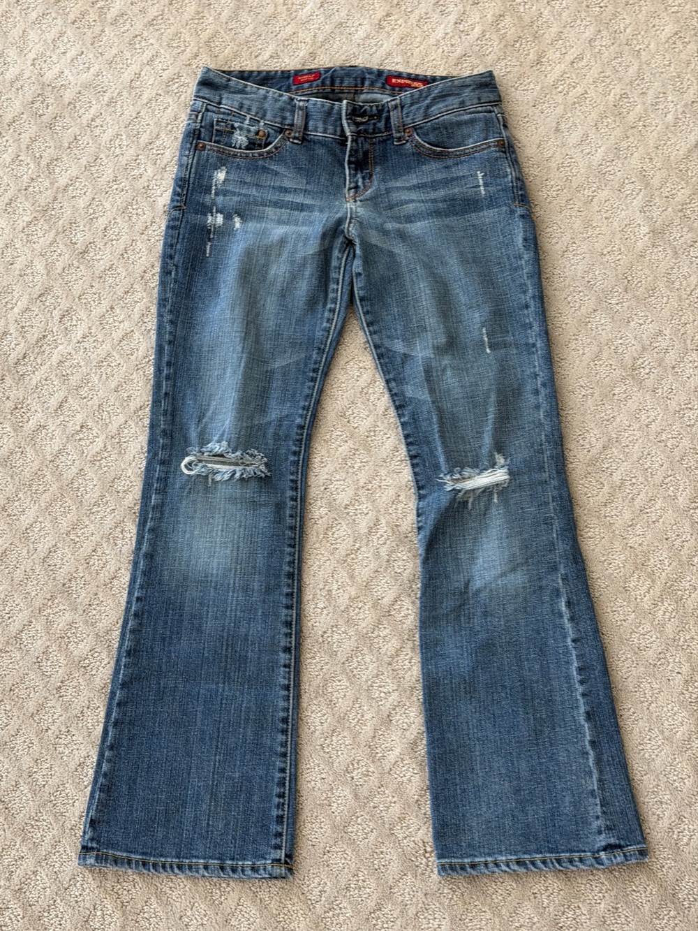 Low-Rise Bootcut Jeans